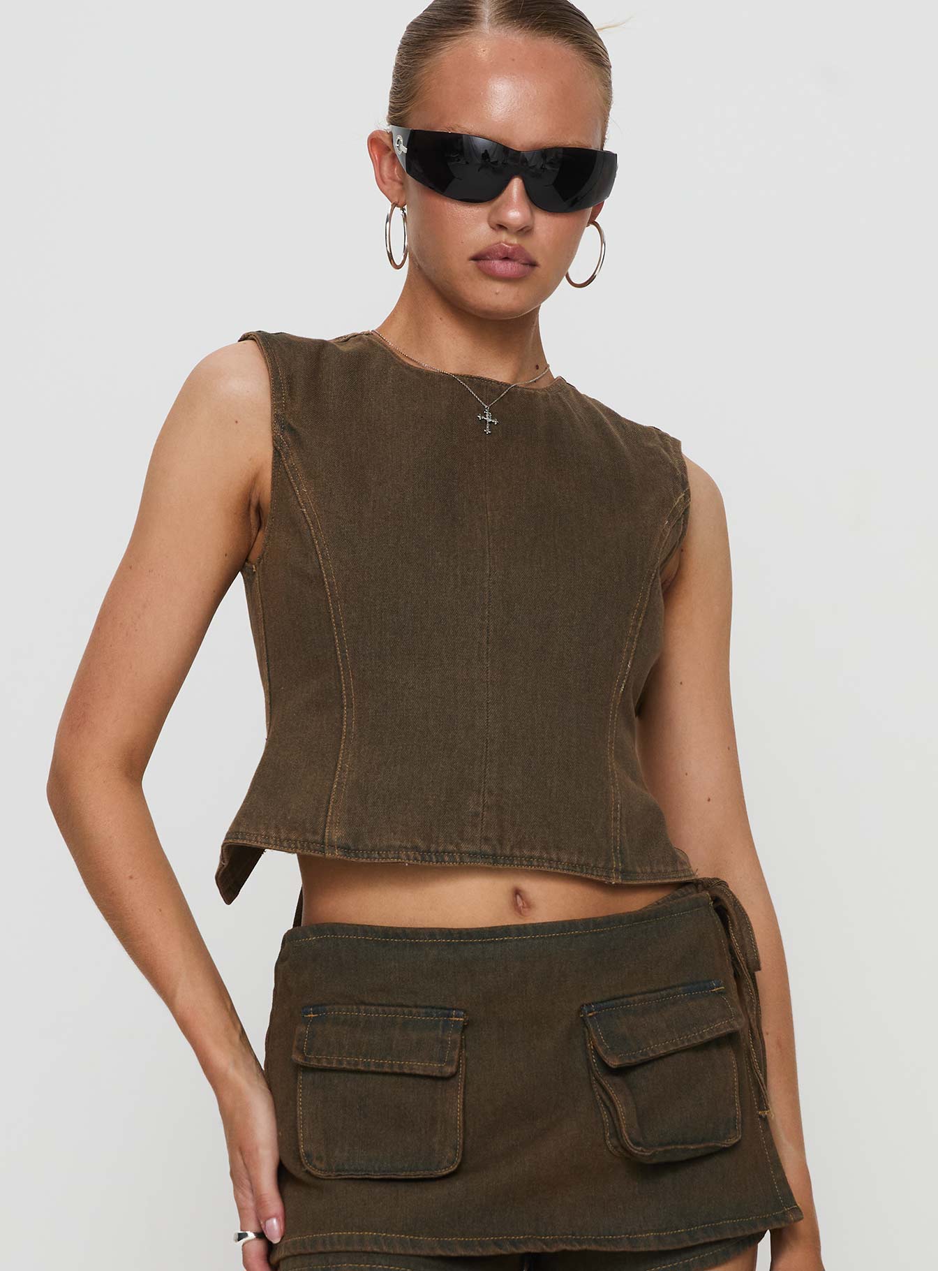 Olive green suit